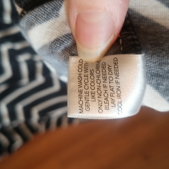 CJ Banks Striped Navy Blue & White Tunic 3X - Picture 5 of 6